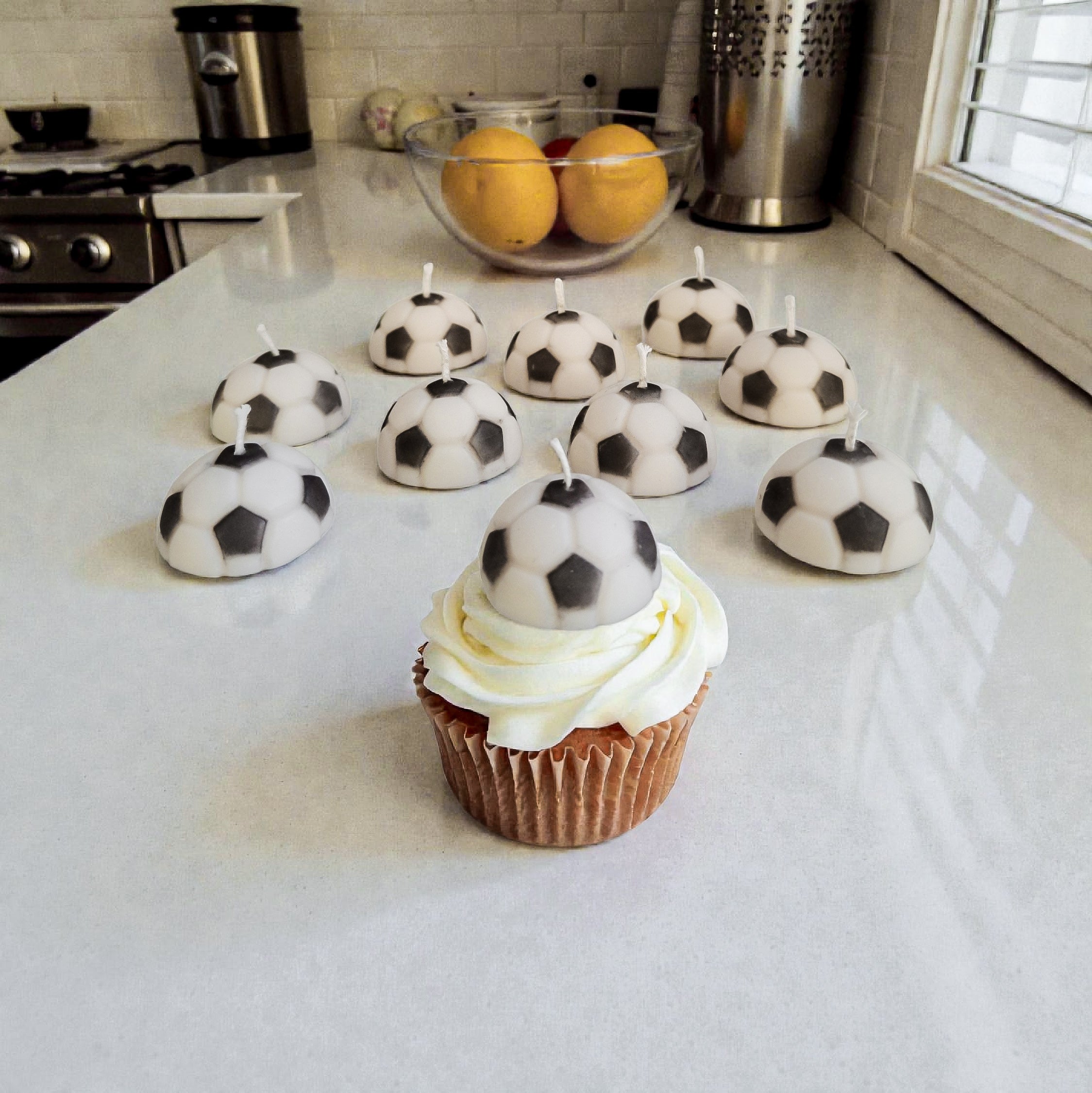 Soccer Ball Birthday Candles