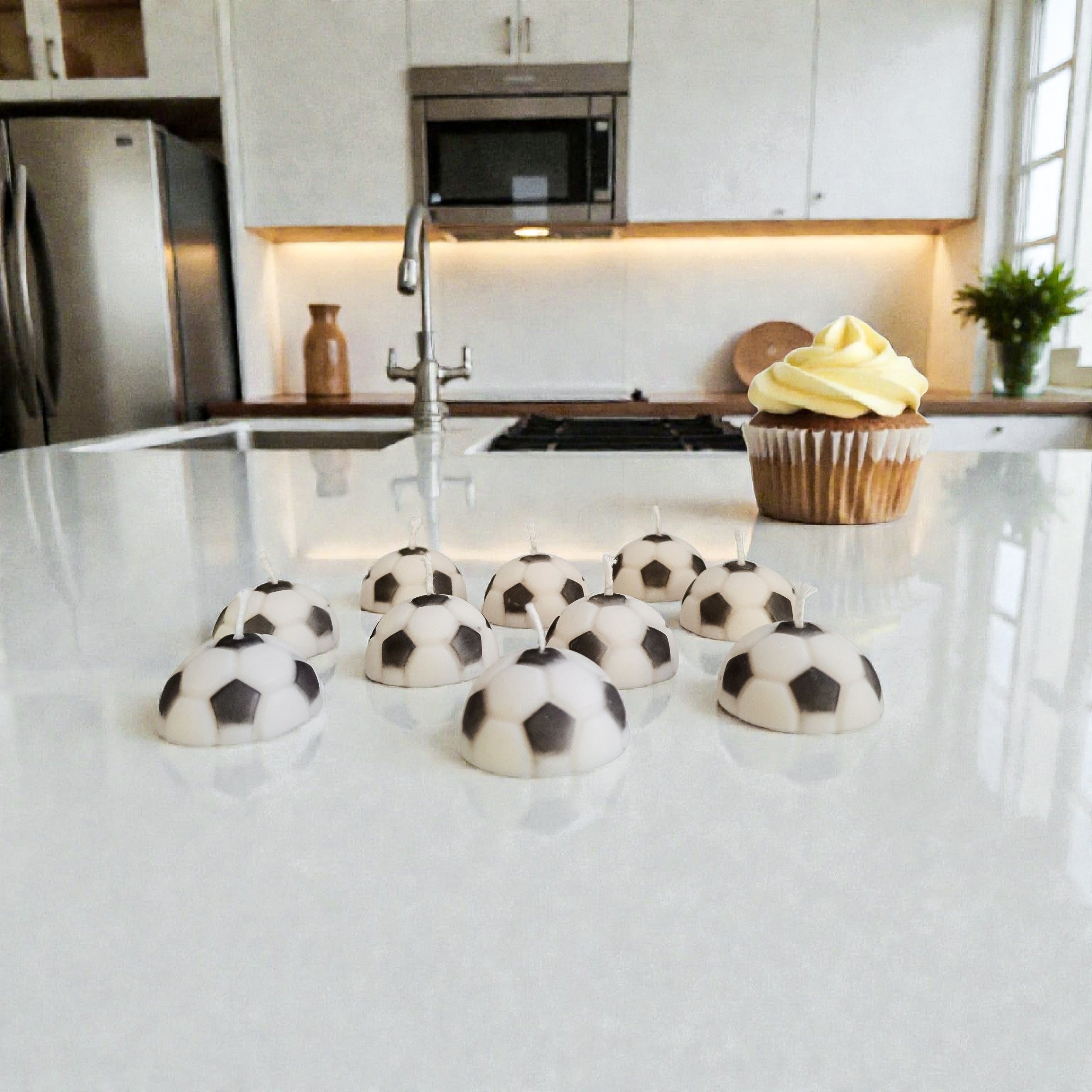 Soccer Ball Birthday Candles