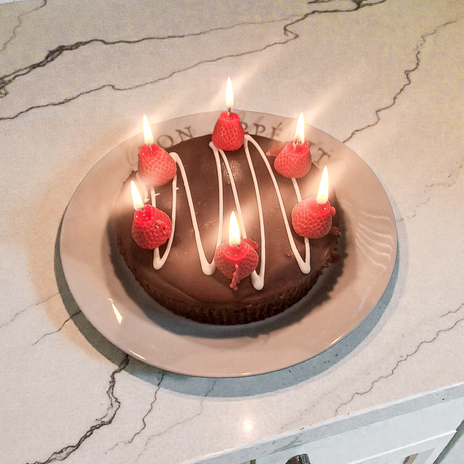 Strawberry Birthday Candles